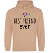 Жіноча толстовка (худі) Best friend ever Пісочний фото