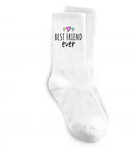 Шкарпетки Best friend ever Білий фото