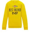 Детский Свитшот Best friend ever Солнечно желтый фото