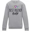 Детский Свитшот Best friend ever Серый меланж фото