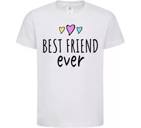 Дитяча футболка Best friend ever Білий фото
