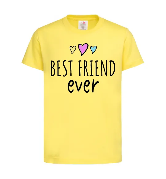 Детская футболка Best friend ever Лимонный фото