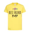 Детская футболка Best friend ever Лимонный фото