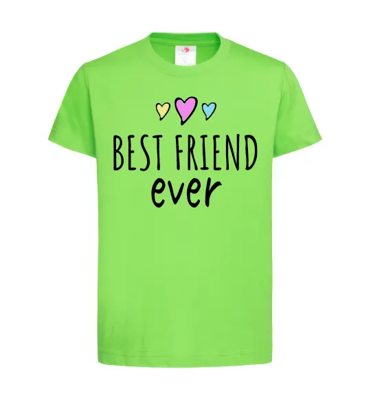 Детская футболка Best friend ever Лаймовый фото