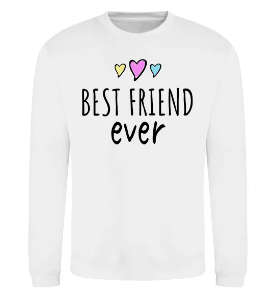 Світшот Best friend ever Білий фото