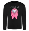 Свитшот Among us heart Черный фото
