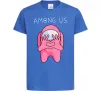 Дитяча футболка Among us heart Яскраво-синій фото