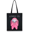 Эко-сумка Among us heart Черный фото