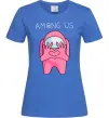 Жіноча футболка Among us heart Яскраво-синій фото