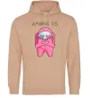 Жіноча толстовка (худі) Among us heart Пісочний фото