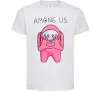 Дитяча футболка Among us heart Білий фото