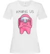 Жіноча футболка Among us heart Білий фото