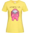 Жіноча футболка Among us heart Лимонний фото