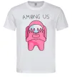 Чоловіча футболка Among us heart Білий фото