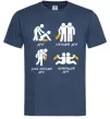 Мужская футболка Стадії дружби Темно-синий фото