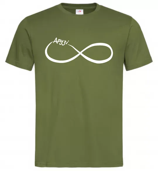 Чоловіча футболка Друзі Оливковий фото