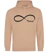 Женская толстовка (худи) Назавжди Песочный фото