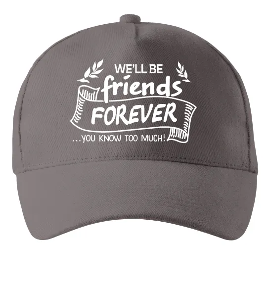 Кепка We`ll be friend forever Серый фото