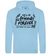 Мужская толстовка (худи) We`ll be friend forever Голубой фото