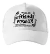 Кепка We`ll be friend forever Белый фото