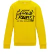 Детский Свитшот We`ll be friend forever Солнечно желтый фото