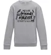 Детский Свитшот We`ll be friend forever Серый меланж фото