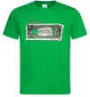 Чоловіча футболка Need money no friend Зелений фото
