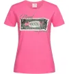 Женская футболка Need money no friend Ярко-розовый фото