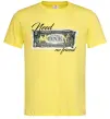 Чоловіча футболка Need money no friend Лимонний фото