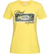 Женская футболка Need money no friend Лимонный фото