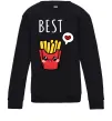 Детский Свитшот Best friends фрі Черный фото
