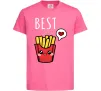 Детская футболка Best friends фрі Ярко-розовый фото