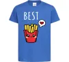 Детская футболка Best friends фрі Ярко-синий фото