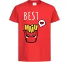 Детская футболка Best friends фрі Красный фото