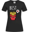 Женская футболка Best friends фрі Черный Женская футболка Best friends фрі Черный фото