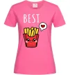Женская футболка Best friends фрі Ярко-розовый Женская футболка Best friends фрі Ярко-розовый фото