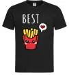 Мужская футболка Best friends фрі Черный фото