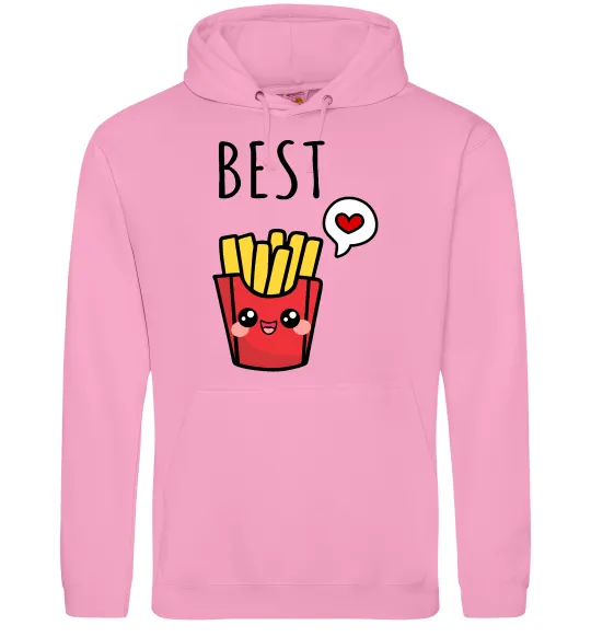 Мужская толстовка (худи) Best friends фрі Розовый фото