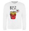 Свитшот Best friends фрі Белый фото