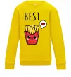 Детский Свитшот Best friends фрі Солнечно желтый фото