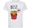 Детская футболка Best friends фрі Белый фото