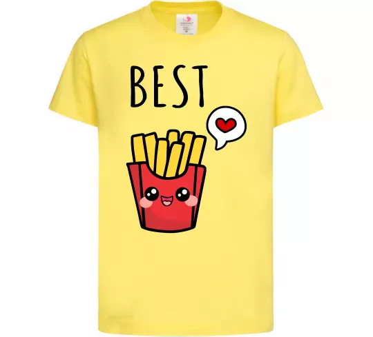 Детская футболка Best friends фрі Лимонный фото