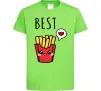 Детская футболка Best friends фрі Лаймовый фото