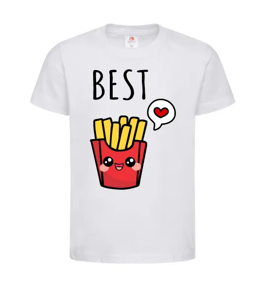 Дитяча футболка Best friends фрі Білий фото