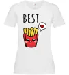 Женская футболка Best friends фрі Белый Женская футболка Best friends фрі Белый фото
