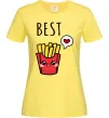 Женская футболка Best friends фрі Лимонный Женская футболка Best friends фрі Лимонный фото