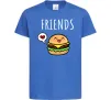 Дитяча футболка Best friends Бургер Яскраво-синій фото