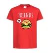 Детская футболка Best friends Бургер Красный фото