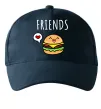 Кепка Best friends Бургер Темно-синий фото