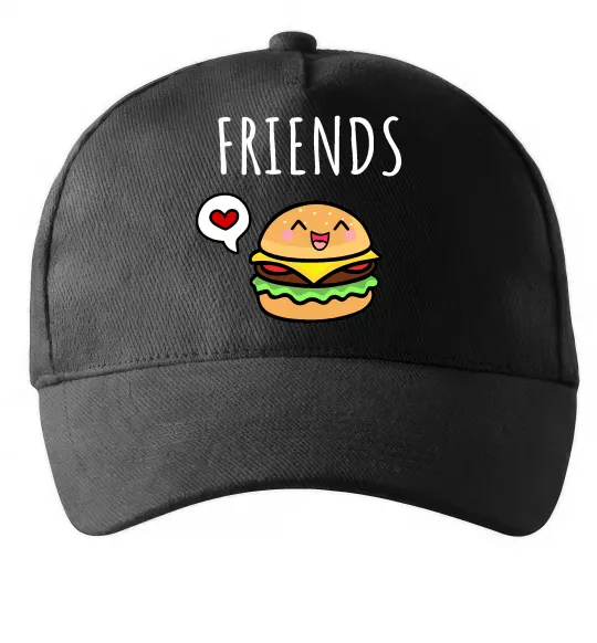 Кепка Best friends Бургер Черный фото